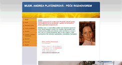 Desktop Screenshot of platznerova.cz